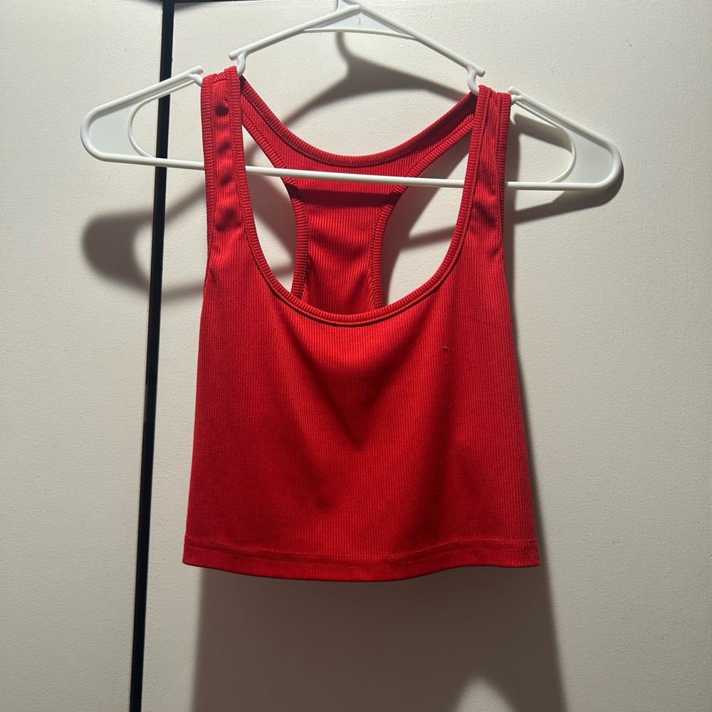 Red crop top from shein